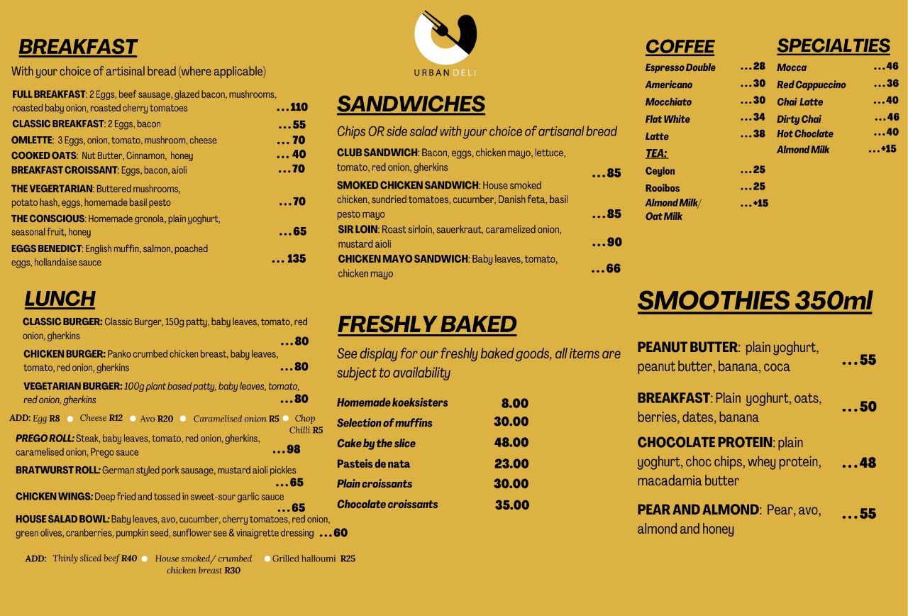 Picture of Urban Deli Menu