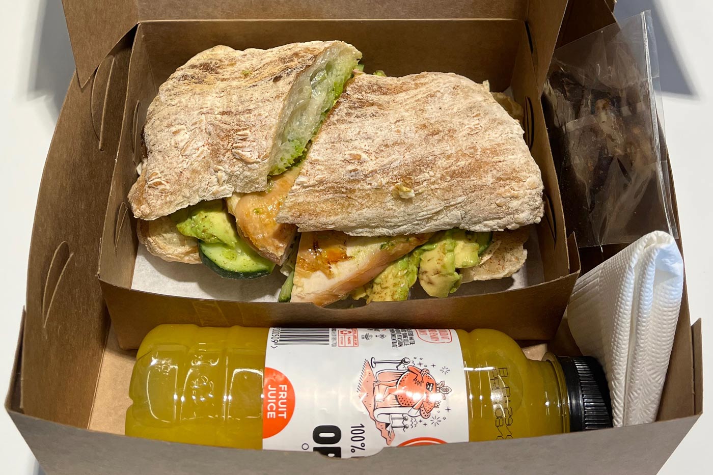 Premium packed lunches